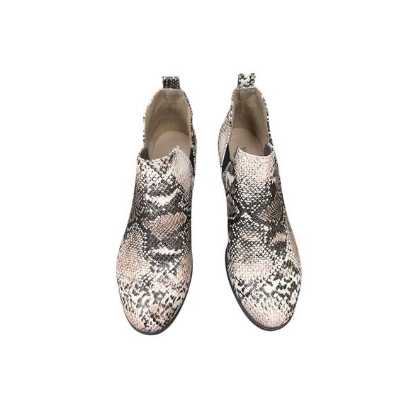 Pierre Dumas Size 8.5 Black Snakeskin Western Rodeo Block Heel Ankle Bootie Boot - Picture 8 of 10